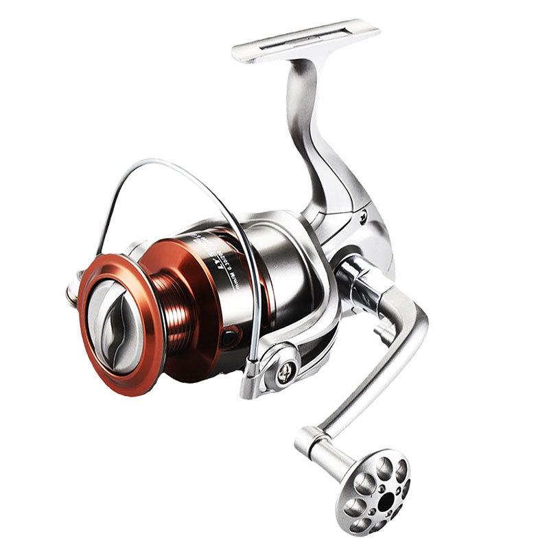 All-Metal Spinning Reel with Slanted Line Cup for Long-Cast Smooth Lure, Sea, and Rock Fishing.