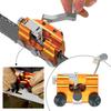 Orange Chainsaw Sharpener Kit Fast Sharpening Stone System for Patio Lawn Tools