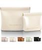 In Useful Large and Small Set of 2 Cute Small Makeup Pouches for Waterproof and RIMINA White [Featured Magazines! Set] Women, Stain-Resistant