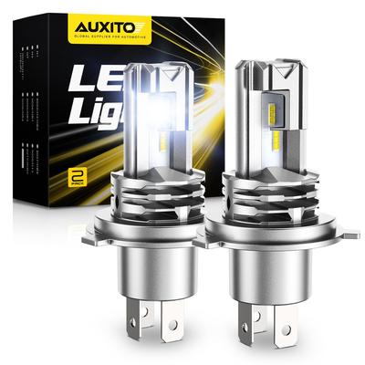 LED žiarovka do svetlometu Auxito H4 pre autá, Kompatibilná s technickou kontrolou, 3-krát vyššia svietivosť, Vybavená