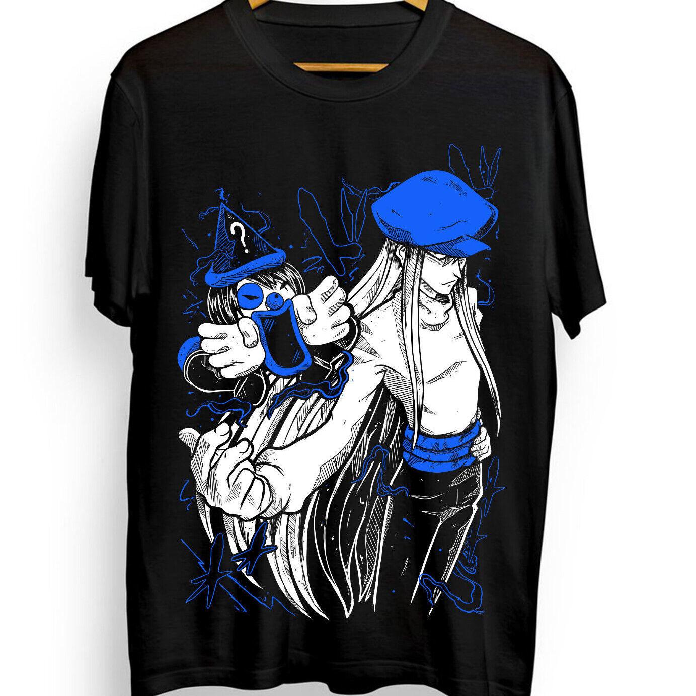 

Autumn and Winter New Men Women s Retro Anime Character Printed T-shirt Pure Cotton Round Neck Comfortable High-quality T-shirt S