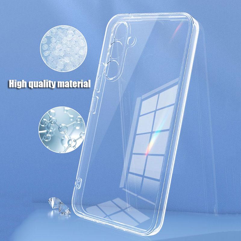 Clear Phone Case For Samsung Galaxy A16 A06 A26 A36 A56 A07 A17 Silicone Soft Cover For Samsung A05S A15 A25 A35 A55 A34 A54 A14