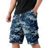 Men's Camouflage Cargo Shorts with Drawstring, Casual Workout Shorts for Summer, Multi-Pocket Elastic Waist Shorts
