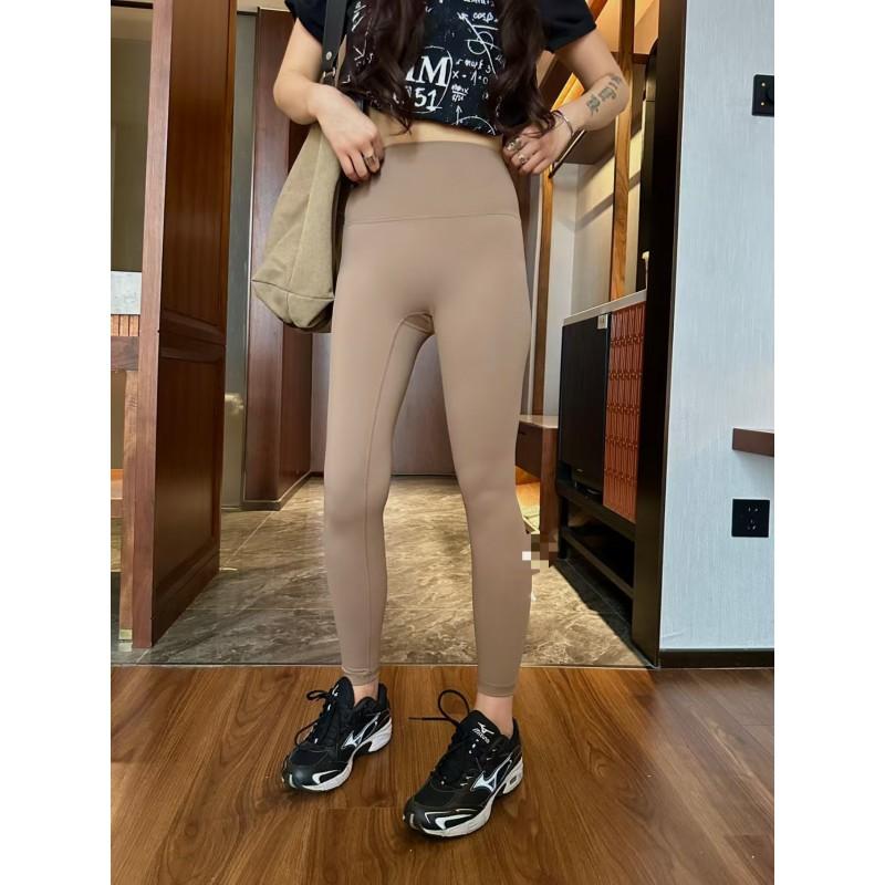 Ailogt Kendall Jiso Same High Waist Leggings Women Tummy Control Butt Lifting Yoga Pants Running Pilates 9/10 Length