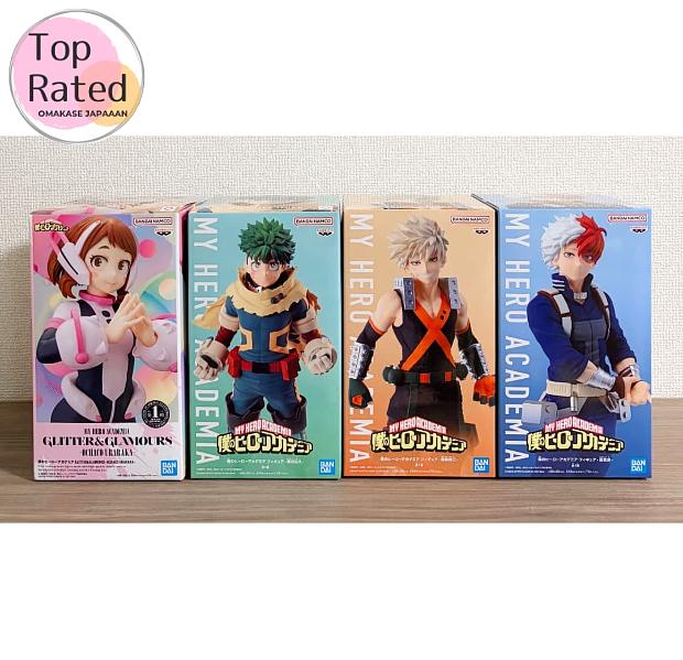 My Hero Academia Figure Izuku Shoto Katsuki Ochako Set 4 BANPRESTO Japan