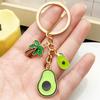 Cute Avocado & Coconut Tree Keychain Pendant