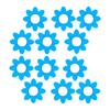 12Pcs Flower Shape Tennis Racket Shock Absorbers Silicone Vibration Dampeners Racket String Shock Absorbers Enduring