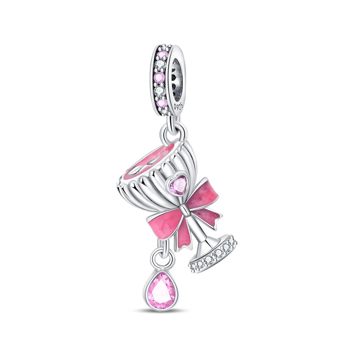 

Authentic Charm Bead Charms copper Sweet Wine Cup Pendant Bead Charms Compatible With Bracelets Women Jewellery Making Diy Gift