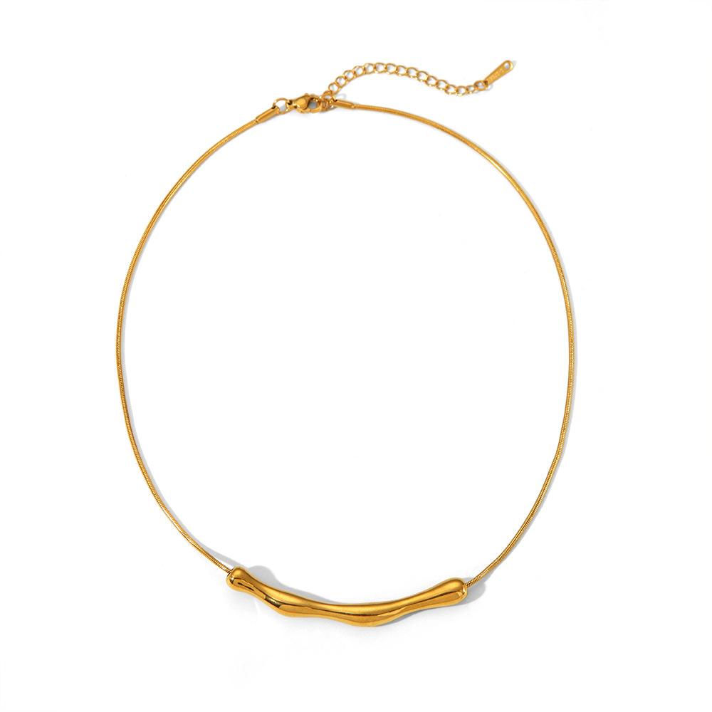 Yori High Quality Irregular Stainless Steel Pendant Necklace Stainless Steel Tarnish Resistant Daily Exquisite Jewelry