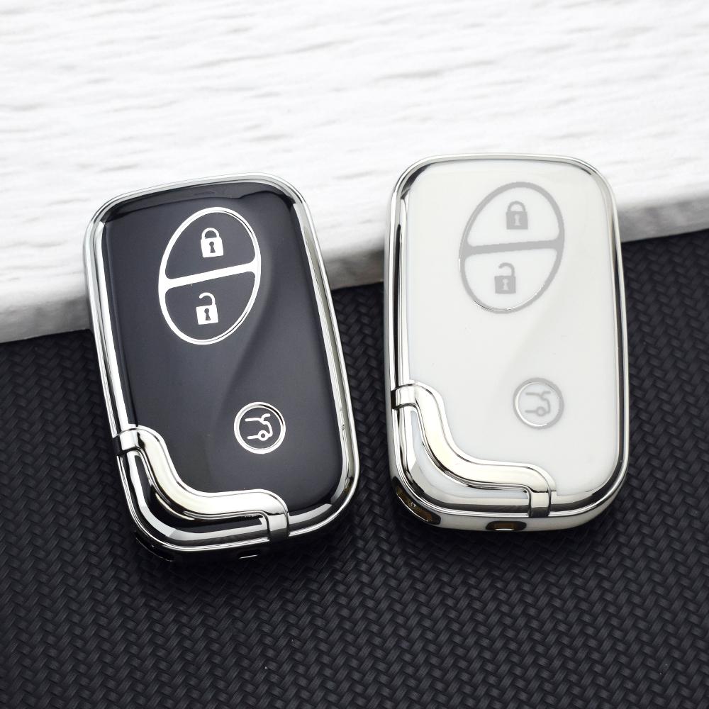 3 Buttons TPU Smart Remote Key Fob Case for Lexus IS250 CT200 CT200h RX270 RX350 RX450 Car Key Cover Holder Keychain Accessories