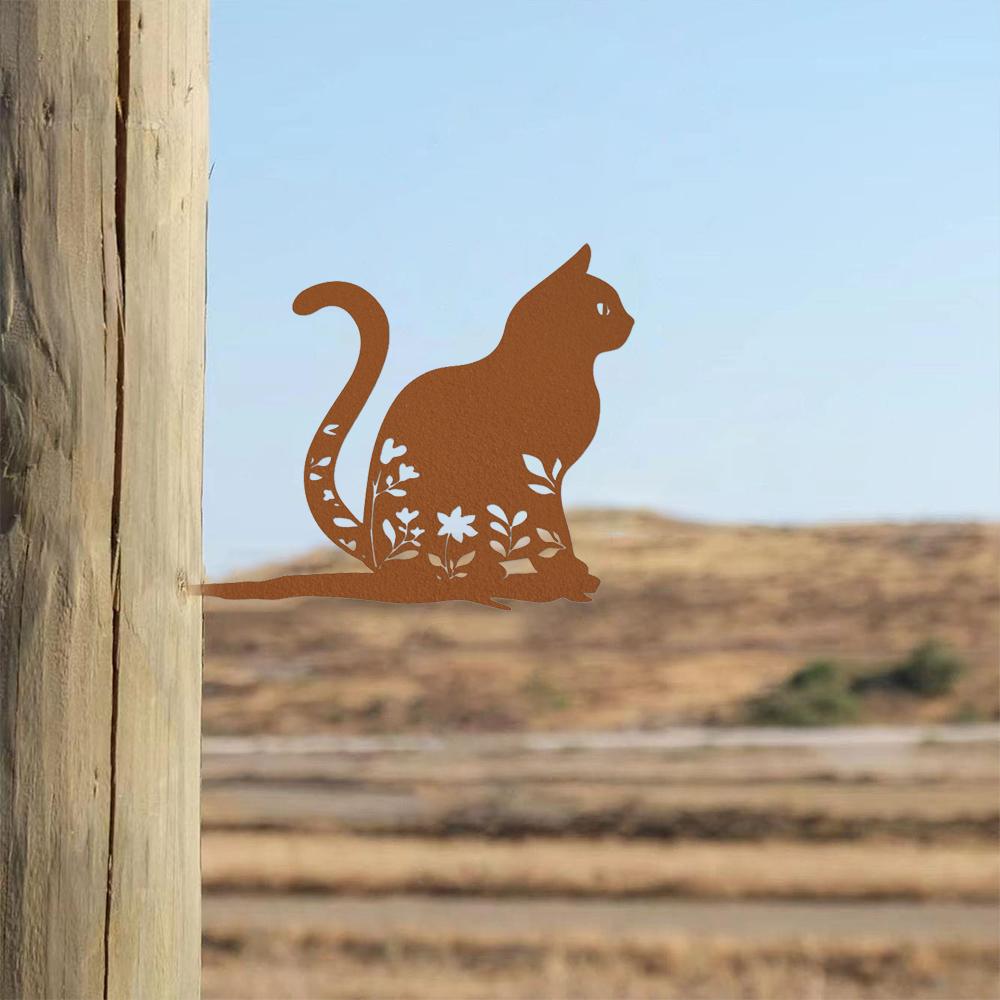 Металлический силуэт кошки — фото 6