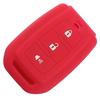 Silicone Car Key Cover Case 3 Buttons For Toyota Avanza Veloz Rush Agya Keyless Protector Keychain