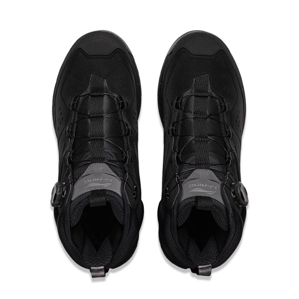 נעלי Li Ning Star Path 2 עם ריפוד, עמידות להחלקה ושחיקה, תמיכה, גפה אמצעית, נעליים יומיומיות, יוניסקס, שחור AGLV283-3