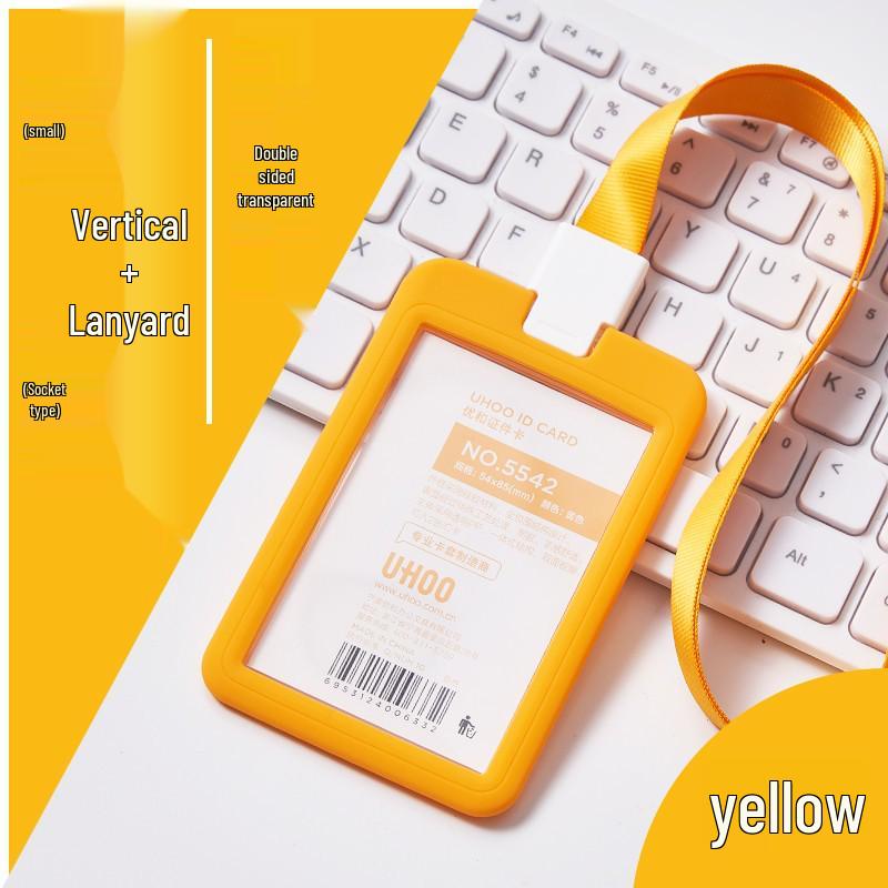 Youhe Silicone Waterproof ID Card Holder - Soft, Protective Rubber Cover for Work Badge and Bus Pass.