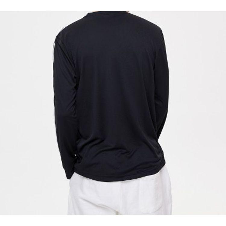 Adidas D2M 3-Stripes Long Sleeve Tee Men Tops Black EI5647