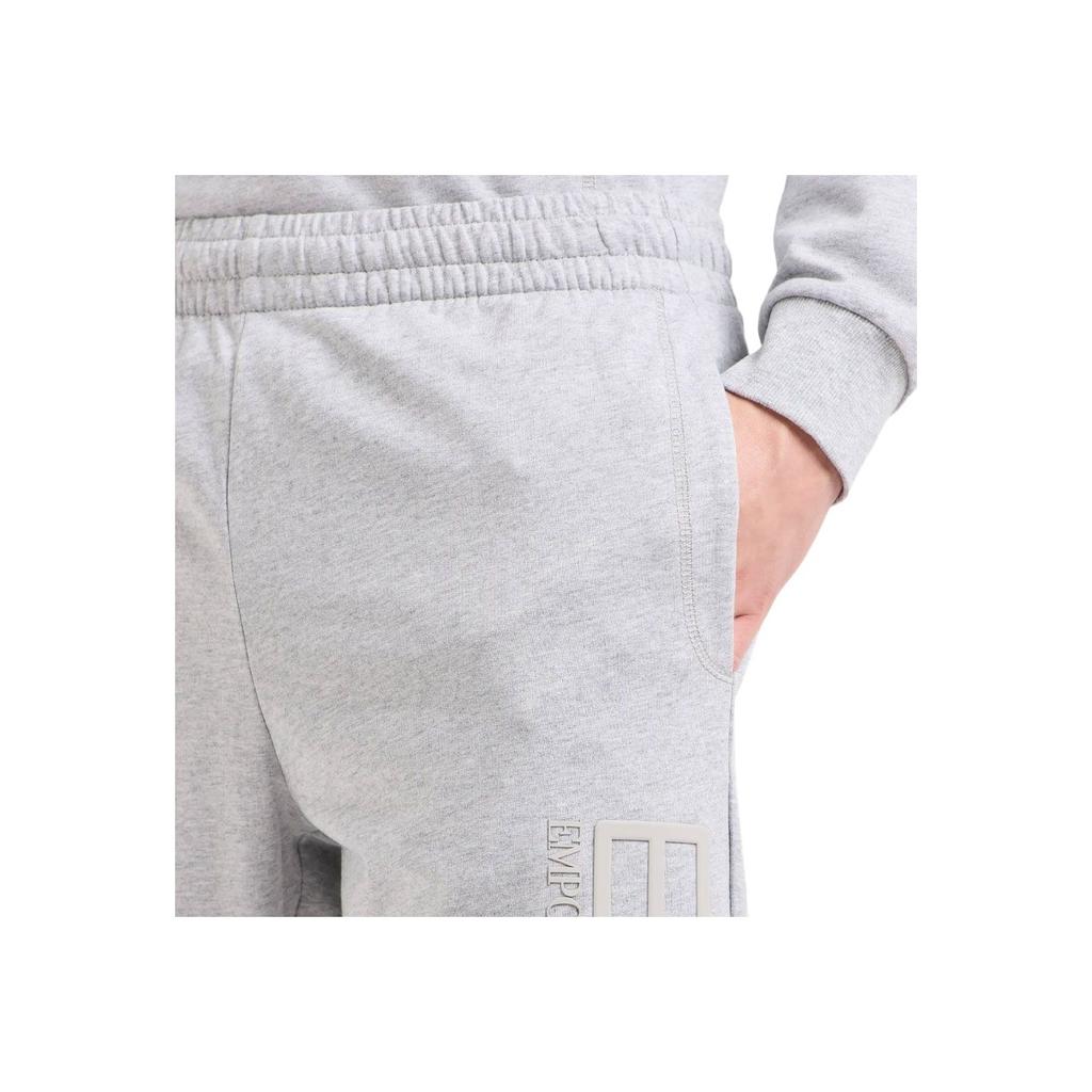 Emporio Armani EA7 Mens Cotton Fit Elastic Waist Straight Leg Fitness Training Casual Shorts Men shorts Light-Gray 7M000232-AF13512-O8002