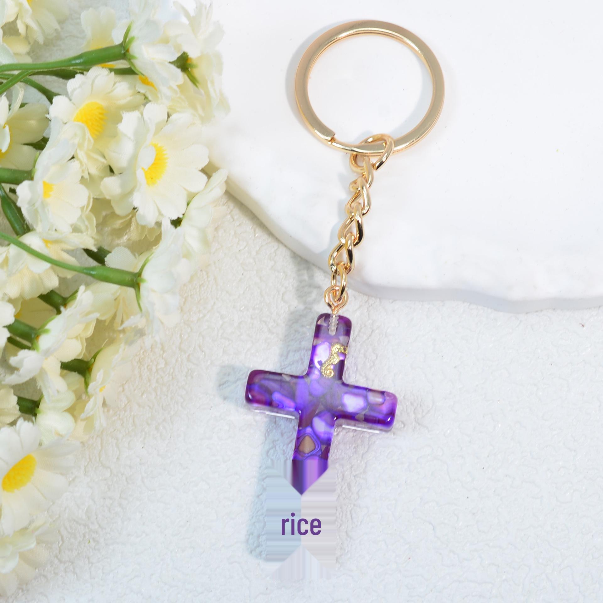 

Брелок-подвеска в виде морской звезды: Элегантный шарм для женских сумок фиолетовый