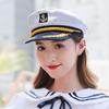 Adult Yacht Sailor Captain Hat Adjustable Men's and Women's Party Hat Makeup Ball Dressing Marine Excellent  Stylish Accessories