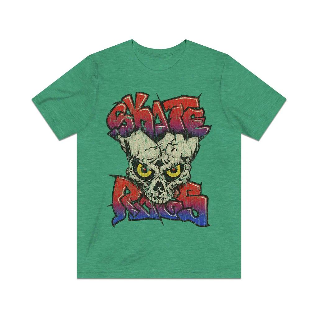 Skate Rags Graffiti Skull 1985 Vintage Men s T shirt 2XL