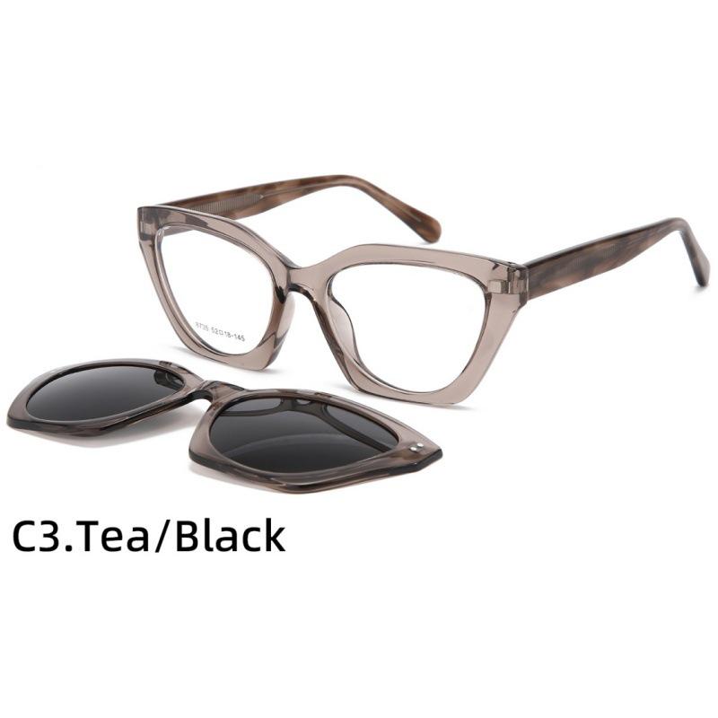 Cat-Eye European & American Polarized Sunglasses: Trendy Anti-UV Protection for Men & Women