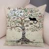 Double Print Cute Elegant Black Cat Cushion Cover Decor Cartoon Animal Pillow Case for Sofa Home Car Soft Plush Throw Pillowcase