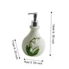 French Bellflower of the Valley Embossed Bottle Vintage Retro Hand Soap Holder  Kitchen