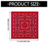Unisex Turban Kopftuch Kopfbedeckung Quadratische Haartücher Kreatives Kopfwickeltuch Aufwendiges Blumenmuster Haarabdeckung Wickel