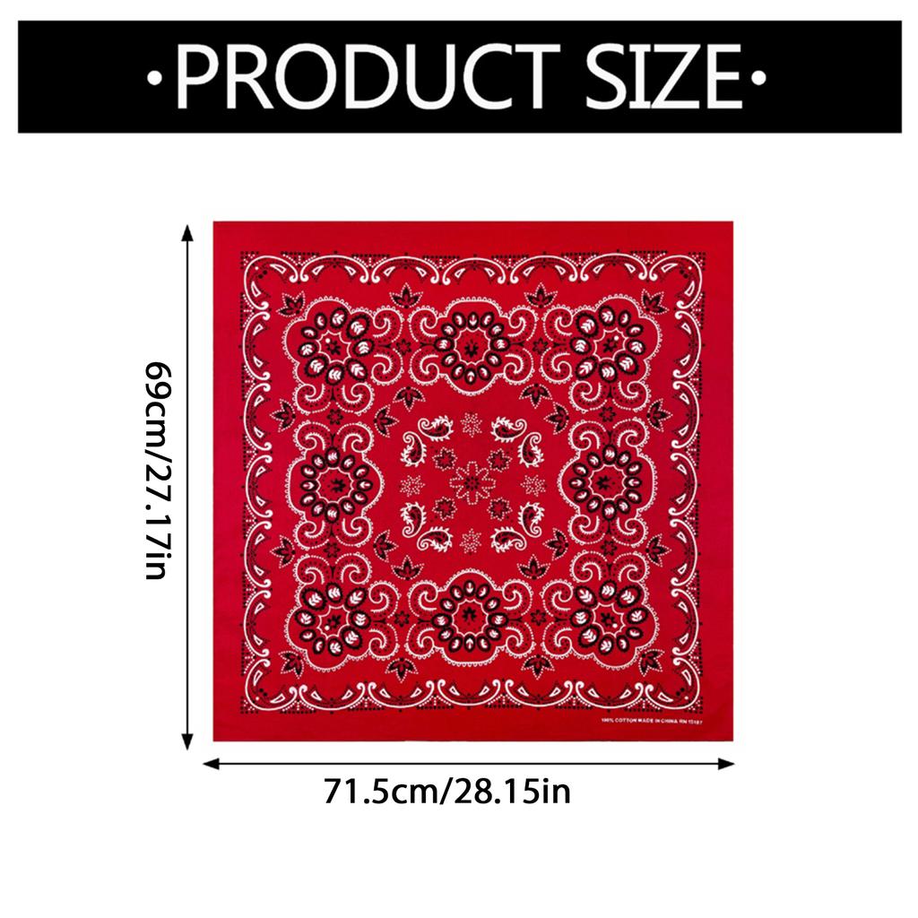 Unisex Turban Kopftuch Kopfbedeckung Quadratische Haartücher Kreatives Kopfwickeltuch Aufwendiges Blumenmuster Haarabdeckung Wickel