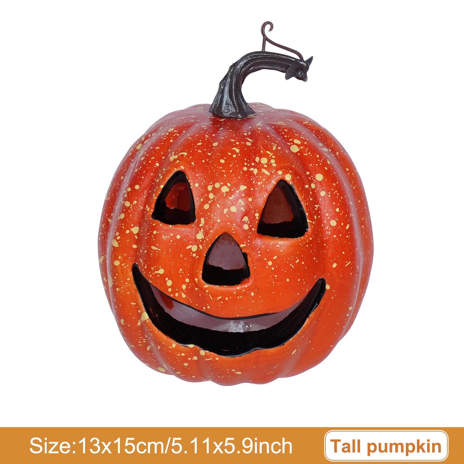 

Halloween Pumpkin Decorations with Lights Vintage Halloween Light Up Table Decor for Home Office Haunt House Party 1PC