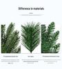 Christmas Glimmer: Garland Set for Tree, Window, and Fireplace with Flocked Leaf Ornaments