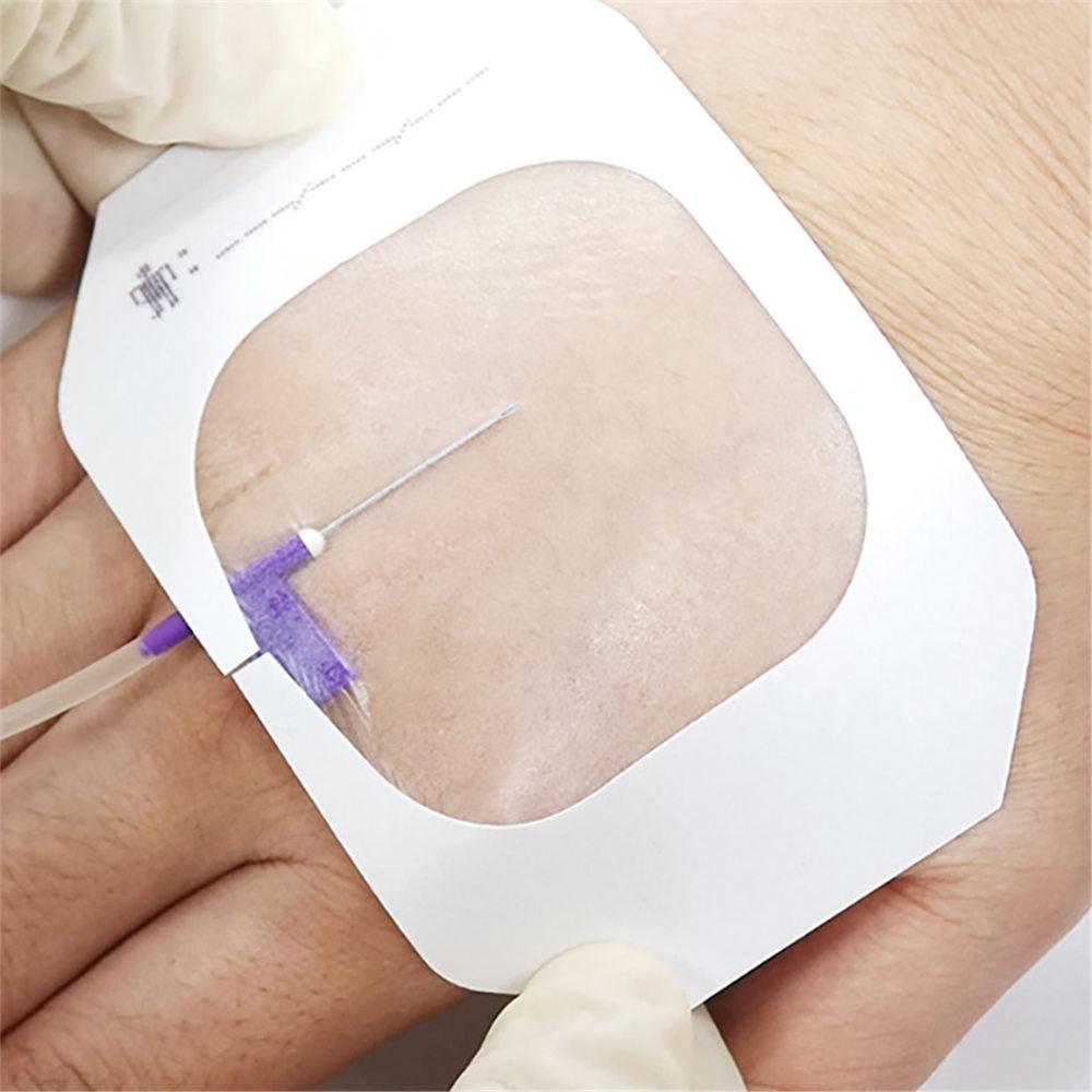 Medical Waterproof Wound Dressing PU Film Breathable Sterile PICC I.V. Cannula Infusion Indwelling Needle Fixation Sticker