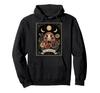 Daruma Lucky Doll Japan Tarot Card Witch Moon Hoodie