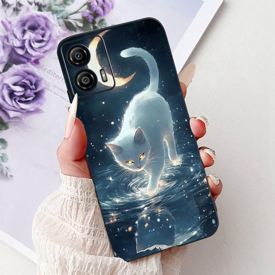 Cute Painting Phone Case For Motorola Moto G53 G73 Soft Silicone TPU Back Cover For MOTO G53 G73 5G Cases Bumpers