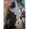 Tiger Animal Fur Black and White Printed Curtains, Study Kitchen, Living Room, Dormitory Pole Pocket Top, Bedroom Bccessories,