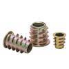 Zinc Alloy Countersunk Hex Socket Nut with Embedded Washer for Wood Panels, Internal/External Thread, M4-M10.