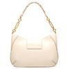 Bally Chain Underarm Bag Leather Shoulder Bag Women Bags Beige 6239075-WHITE