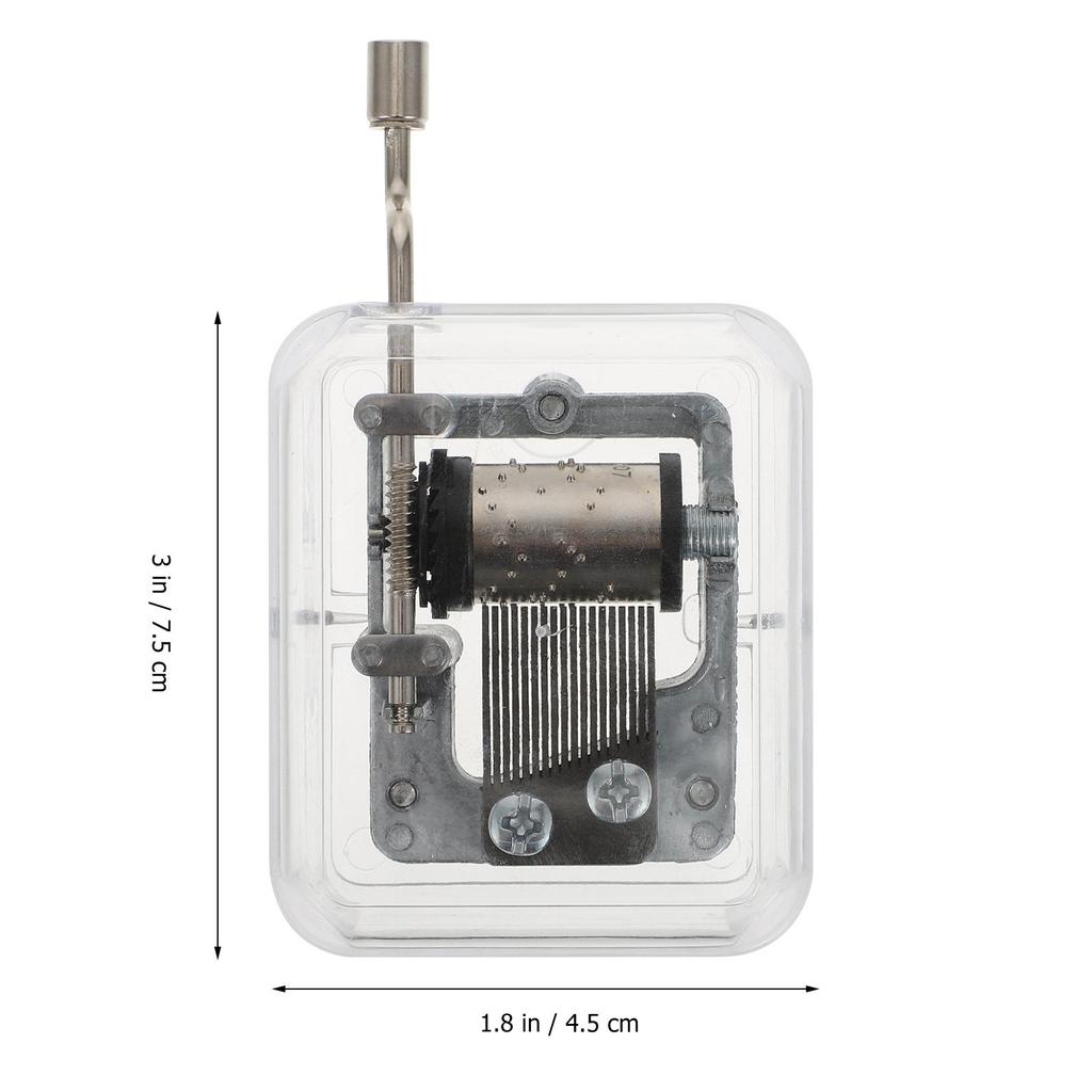 1Pcs Delicate Manual Music Box High-Grade DIY Mechanism Clear Sound Spiritual Relaxation Desktop Ornament Creative Gift Idea