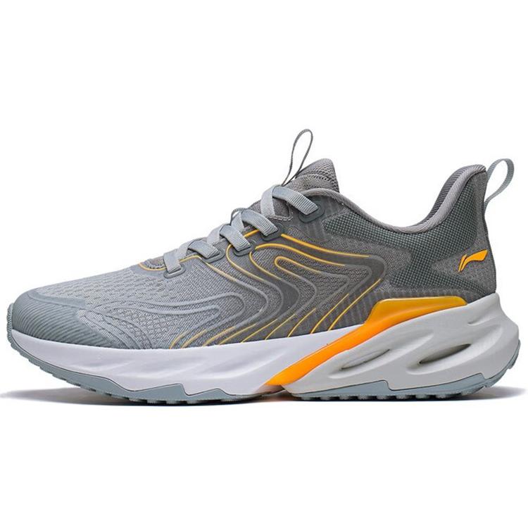 New LiNing EazGo Cushioning Rebound Low-Top Running Shoes Men's Space Gray ARES023-1