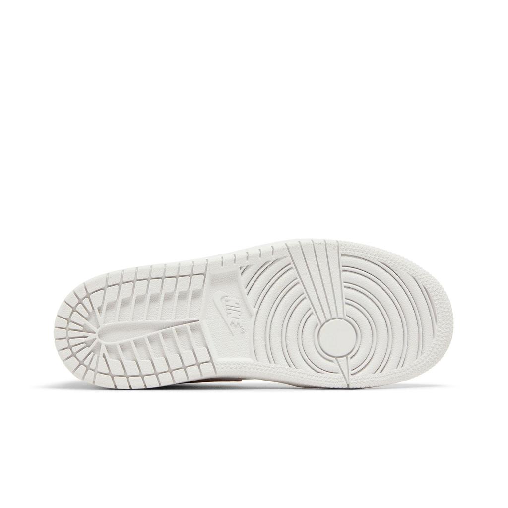Air Jordan 1 Mid PreSchool 'White Rose Gold' (Unisex) White / Rose Gold / Black Kids' Basketball Shoes 640737 190