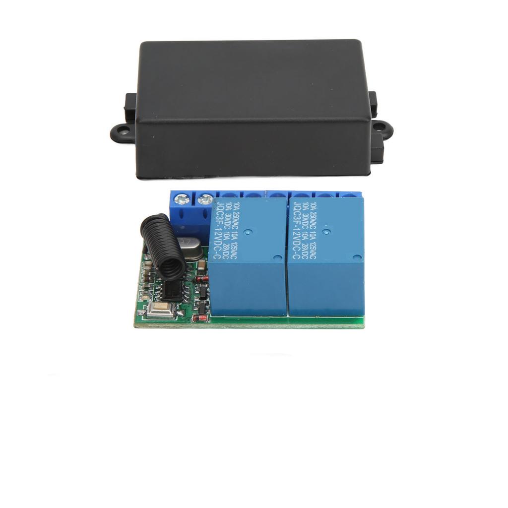 2kanálový zabezpečovací alarm Bezdrátový reléový spínač s dálkovým ovládáním pro domácí rolovací dveře, okno, motocykl