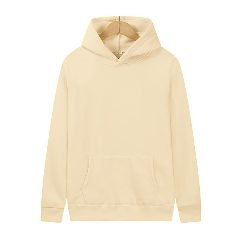 Unisex Solid Color Fleece Hoodie and Sweatpants Set