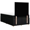 Box Spring Bed with Mattress Black 120 x 200 cm Fabric