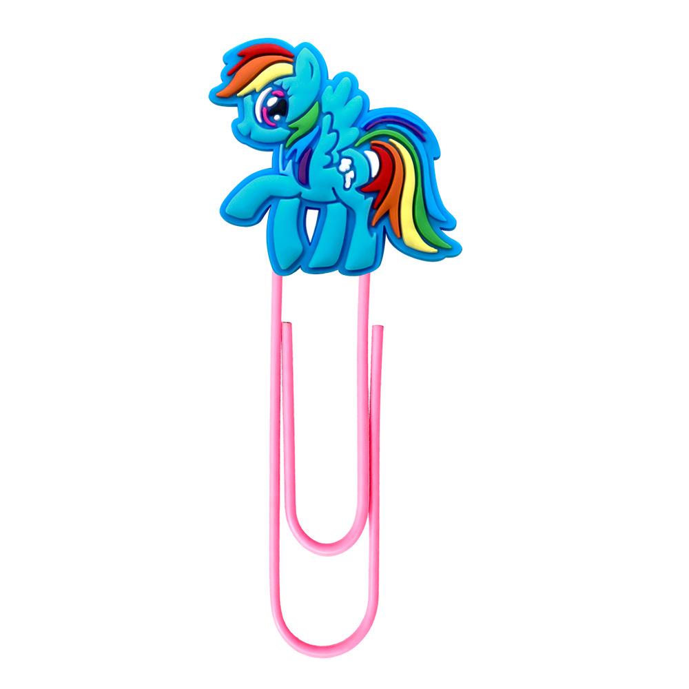 My Little Pony Creative Cartoon Bookmarks - Colorful DIY Large Paper Clips for Office Supplies
