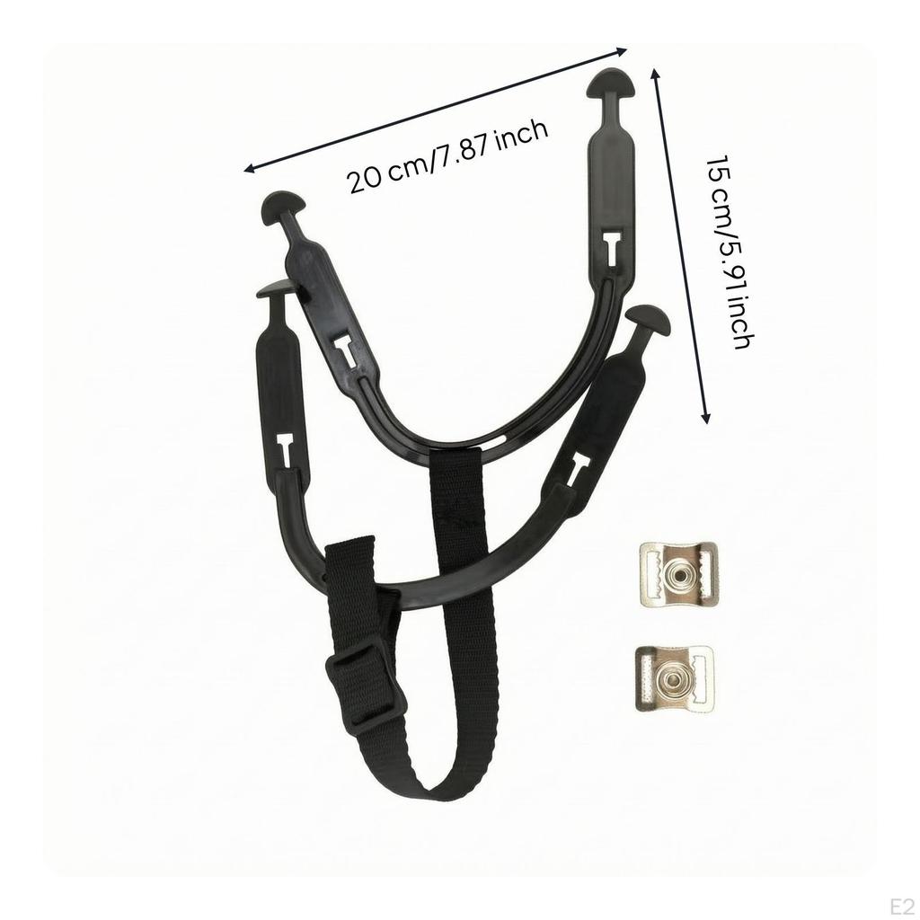 Hockey Chin Strap Replacement Kit Heavy-Duty Helmet Adjustable