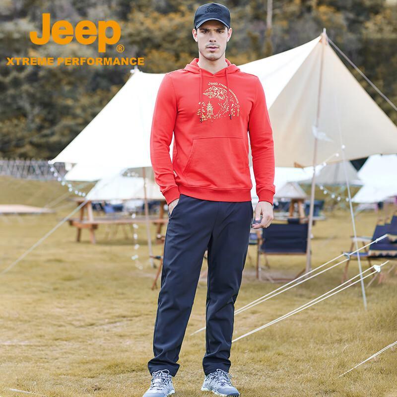 Jeep Men's Fleece-Lined Long Sleeve T-Shirt