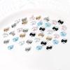 10Pcs Bow Nail Charms Metal Pearls Bowknot Decoration For Manicure Diy Accessories Parts Ribbon Gold Silver Nail Parts Jewel