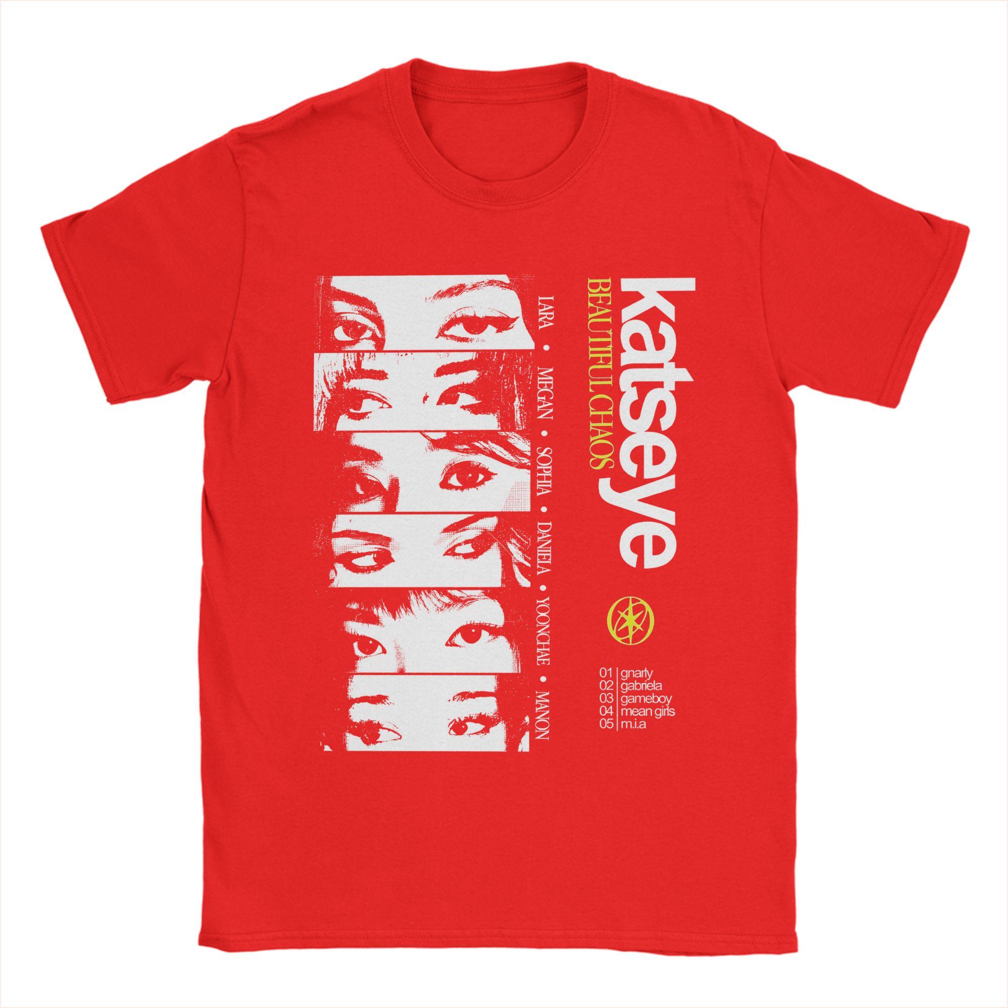 

Funny KATSEYE Gnarly Kpop T-Shirt Men O Neck 100% Cotton T Shirt Short Sleeve Tee Shirt Birthday Present Clothing S