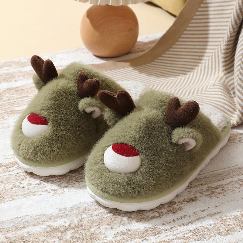 Fashion Cotton slippers for women in winter 2025  new indoor home warm fur slippers for men in home use  winter for zapatillas de mujer