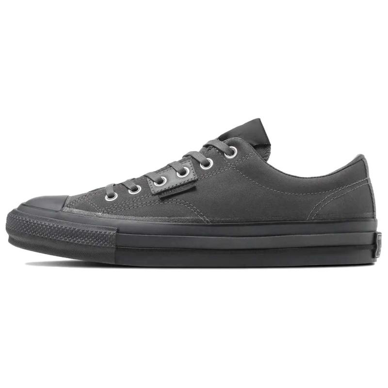 Converse Addict Chuck Taylor Suede NH OX Fashion Trend Comfortable Low-Top Espadrilles Unisex Grey Black