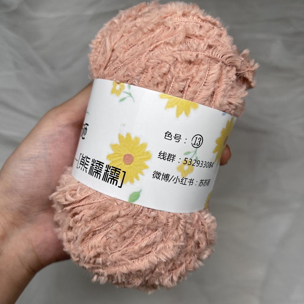 180M 40g Wool for Soft Bear Animal Imitation Fabric Cotton Yarn Crochet Stick Knitting Wool Velvet Yarn Doll Holding Accesorios